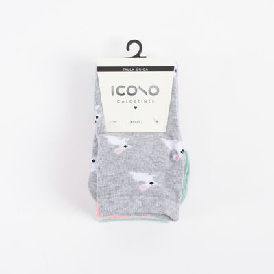 Pack 3 Calcetines Largo Mujer Icono