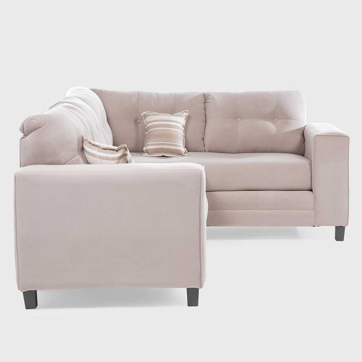 Sofá Seccional Derecho Living Factory Dubai 5 Cuerpos Beige