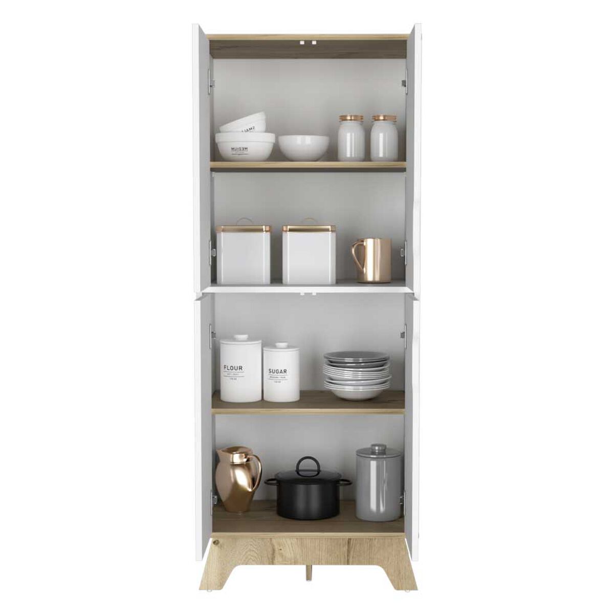 Alacena TuHome 4 Puertas Bi Color Blanco Duna