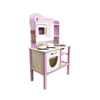 Cocina de Madera Gamepower Rosa con Accesorios