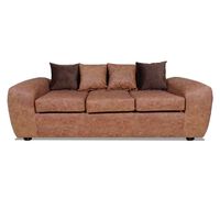 Sofá Elegant Detail Houston 3 Cuerpos Tostado