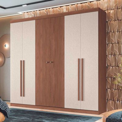 Imagen 1 del producto Clóset Onessta Buriti 6 Puertas 4 Cajones Jatoba Arena