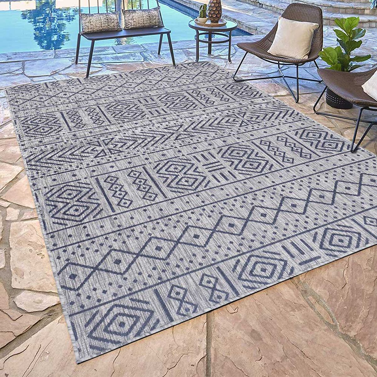 Alfombra Modalfo Terraza Marino 160 x 230 cm