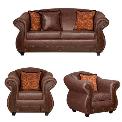 Imagen 1 del producto Juego de Living Black Factory Estambul 4 Cuerpos Chocolate