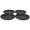 Set 4 Platos de Pan Doral Doral Porto Servo Negro