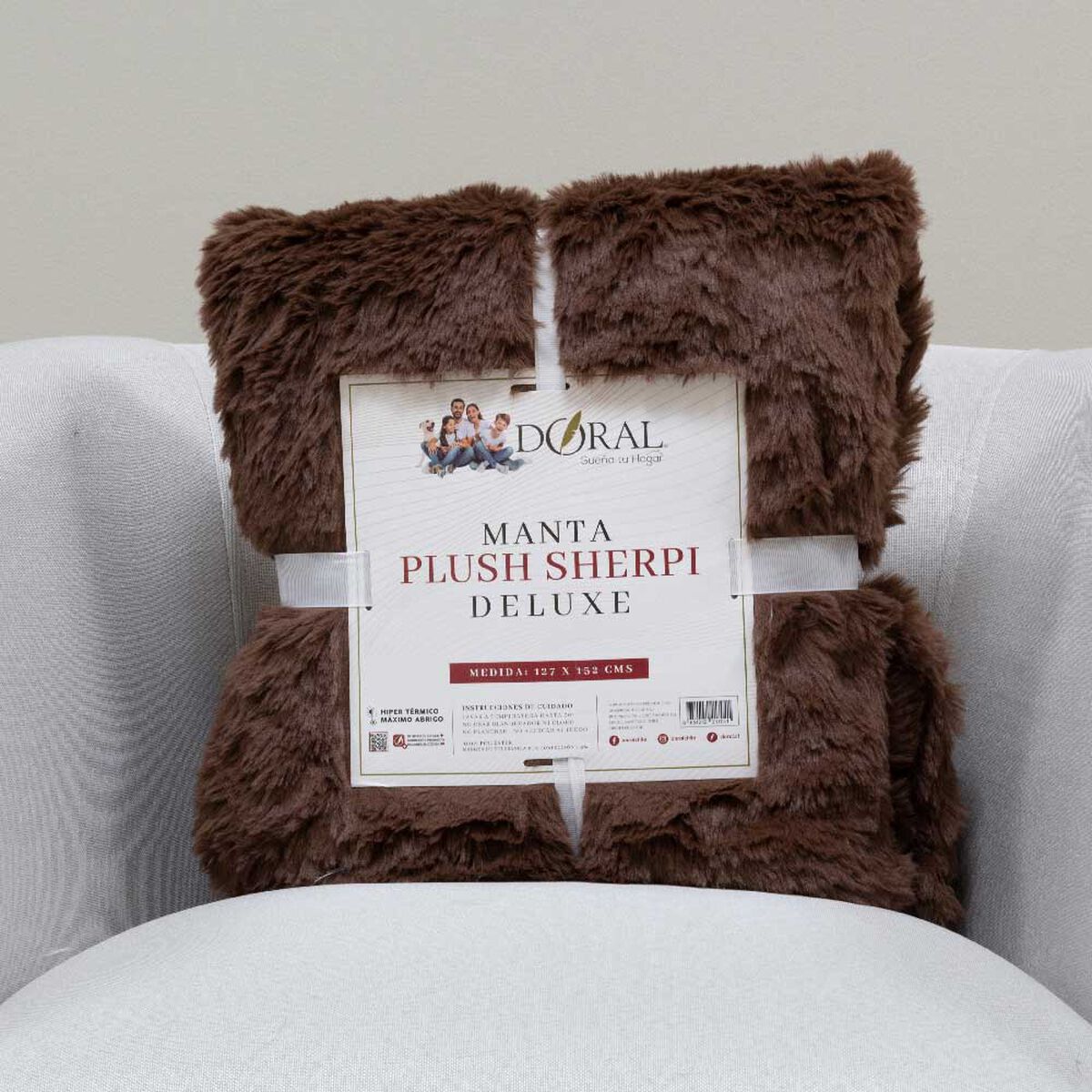 Manta Doral Plush Sherpi 127x152 cm D14