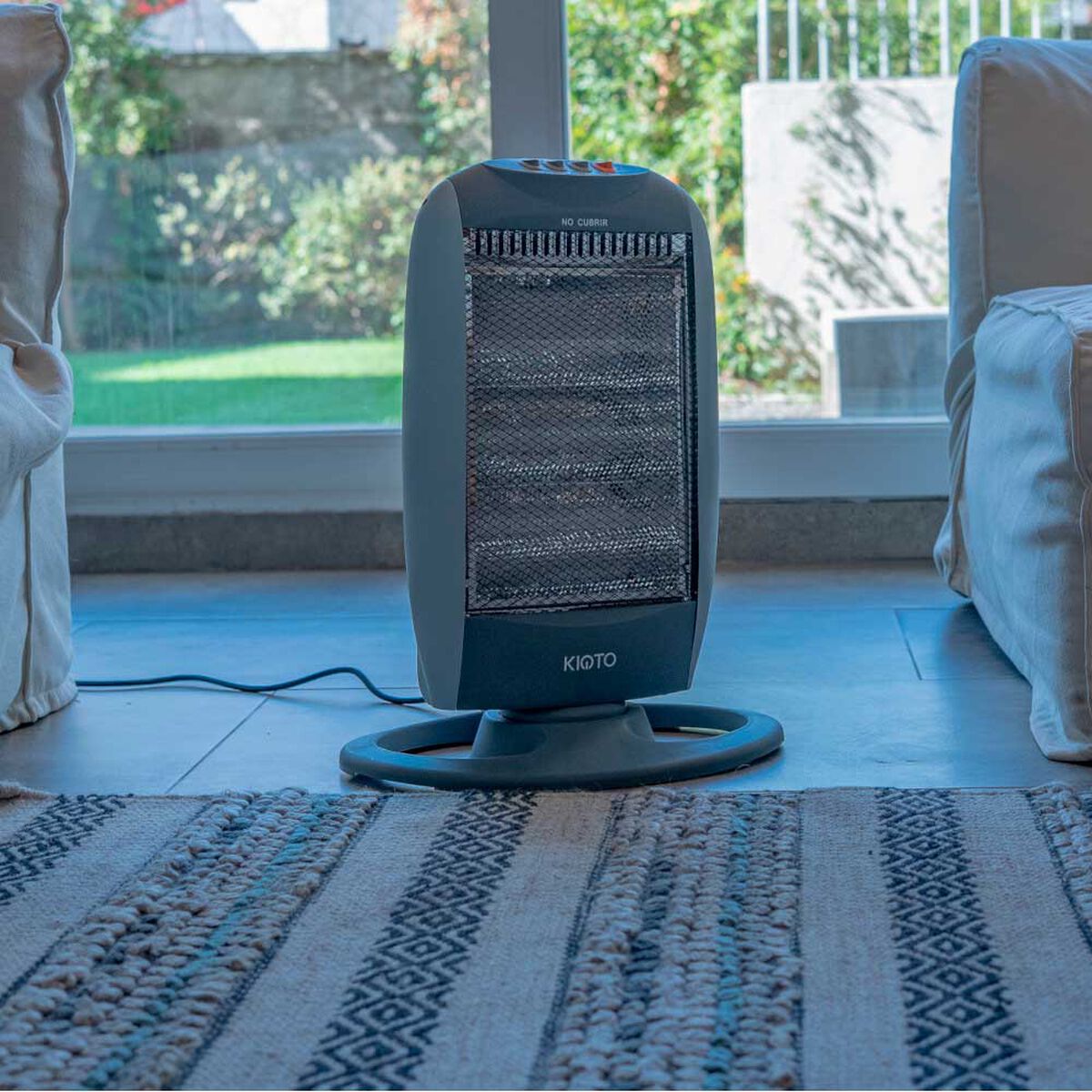 Estufa El&eacute;ctrica Kioto GR25-ECGYRO Gris