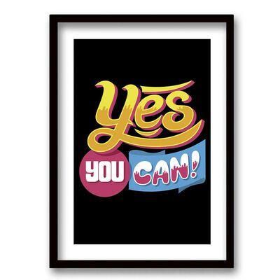 Imagen 1 del producto Cuadro Decorativo Retela Yes 50 x 35 cm