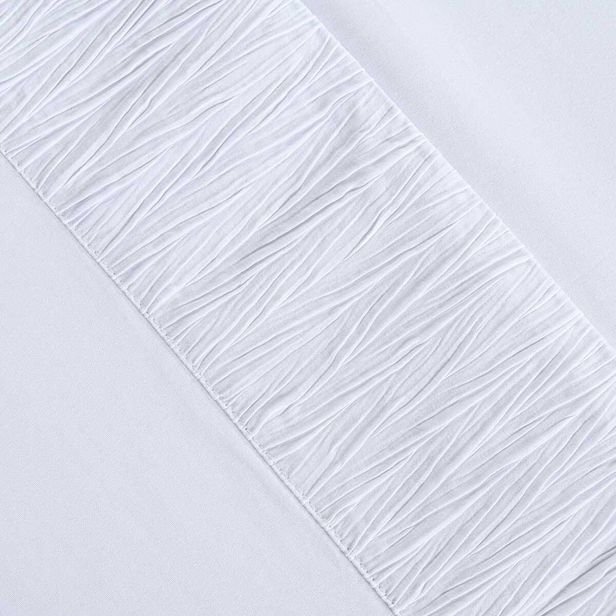 Juego de S&aacute;banas American Family 2 Plazas Plizada Blanco