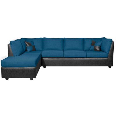 Imagen 1 del producto Seccional Black Factory Donato 3 Cuerpos Azul