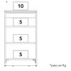 Mueble Optimizador TuHome Bath Bi Color Blanco Duna
