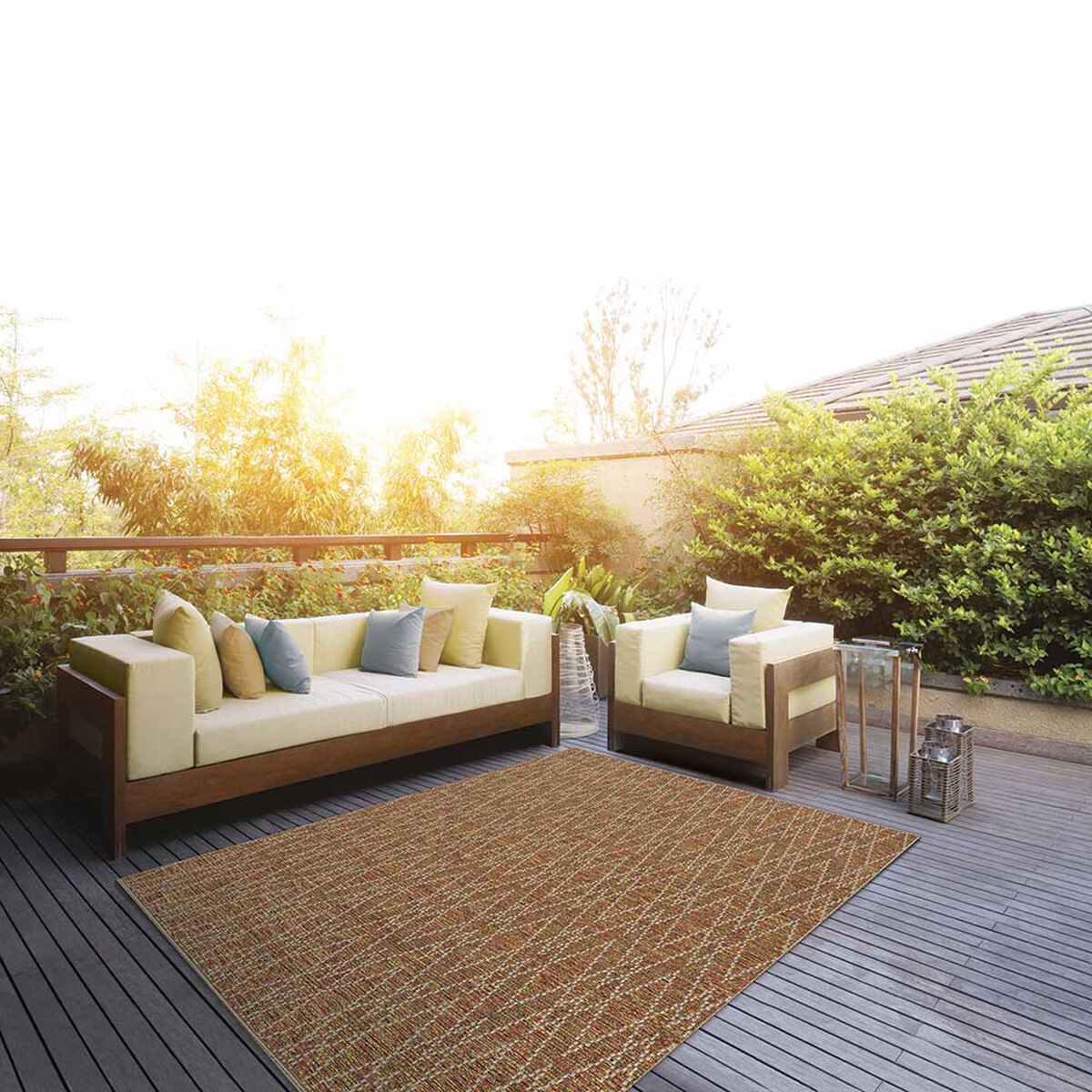 Alfombra Idetex Sisal Creta 240 x 330 cm Café