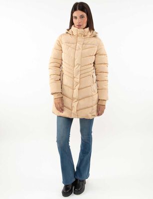 Imagen 2 del producto Parka Larga Mujer Fiorucci Beige, Negro