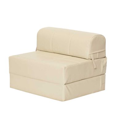 Sofá Cama Latam Home PU Siena 1 Cuerpo Beige