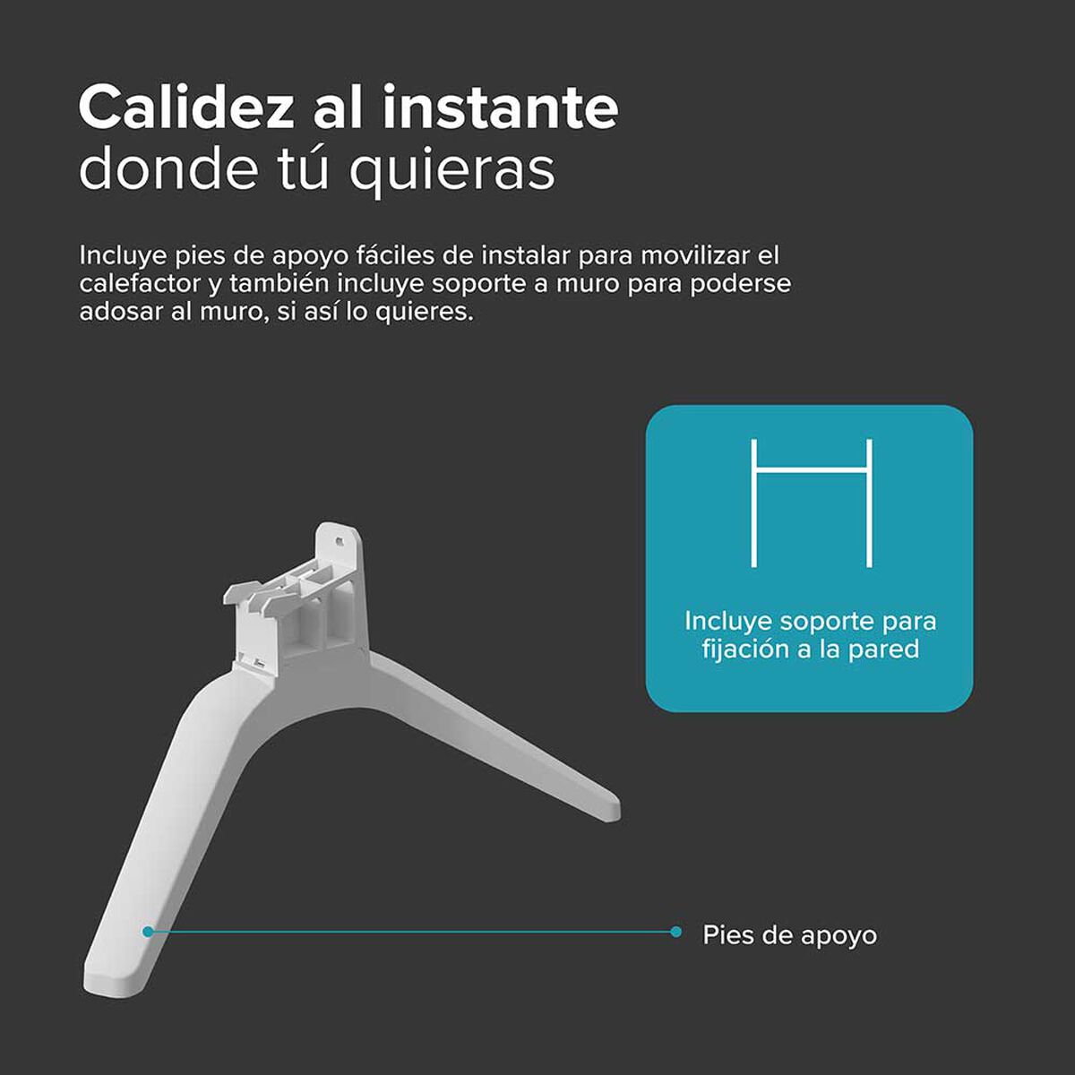 Calefactor Eléctrico Atlantic New Radiante 1500 W