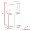 Mueble Microondas TuHome Italia Wengue Blanco