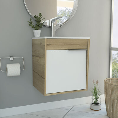 Mueble Lavamanos Carter Flotante Duna-Blanco