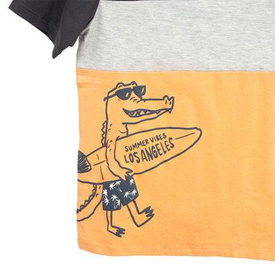 Imagen 2 del producto Polera Manga Corta Niño Chess Grafito, Negro, Rojo, Verde