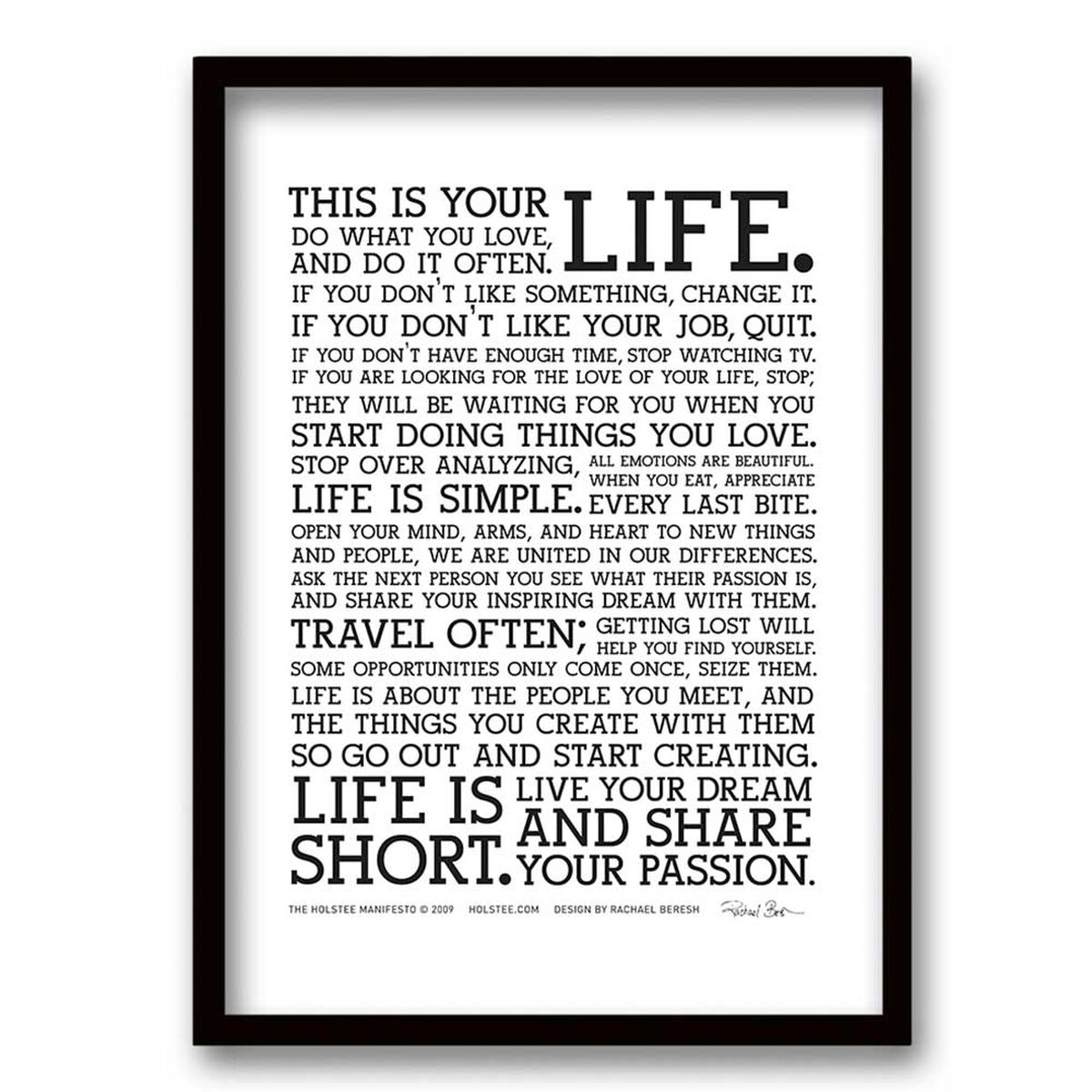 Cuadro Decorativo Retela Life 40 x 30 cm