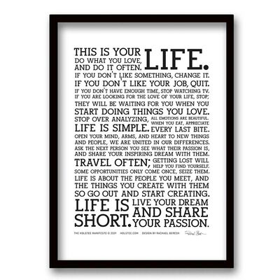 Cuadro Decorativo Retela Life 40 x 30 cm