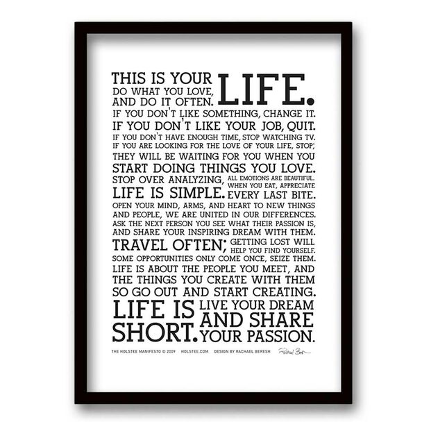 Cuadro Decorativo Retela Life 40 x 30 cm