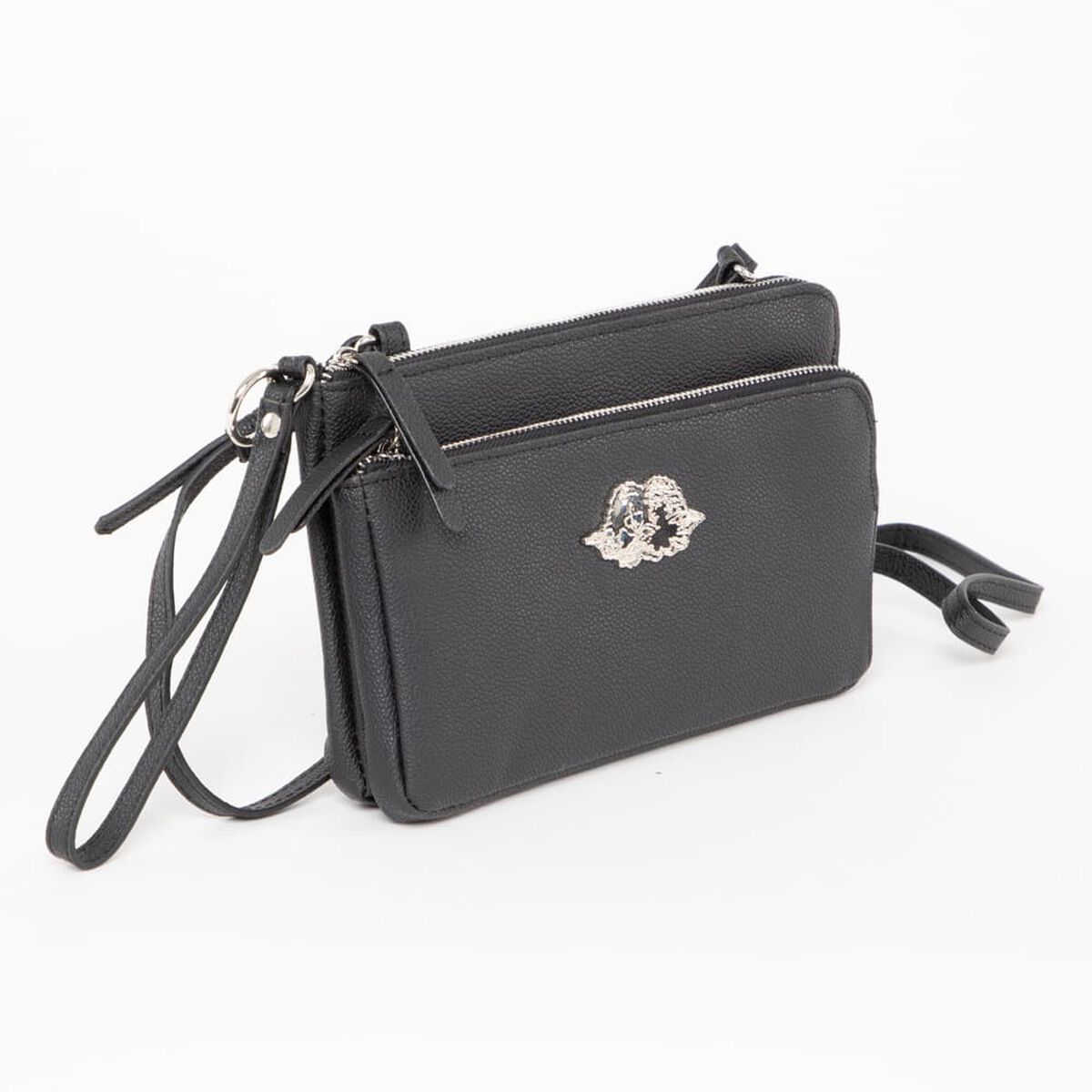 Bolso Cross Ecocuero Black Fiorucci