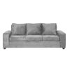 Juego de Living Innovamuebles Kahlo Sofá 3 Cuerpos + Dos Sillones 1 Cuerpo Gris