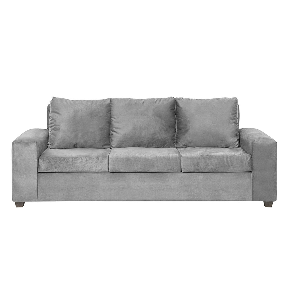 Juego de Living Innovamuebles Kahlo Sofá 3 Cuerpos + Dos Sillones 1 Cuerpo Gris