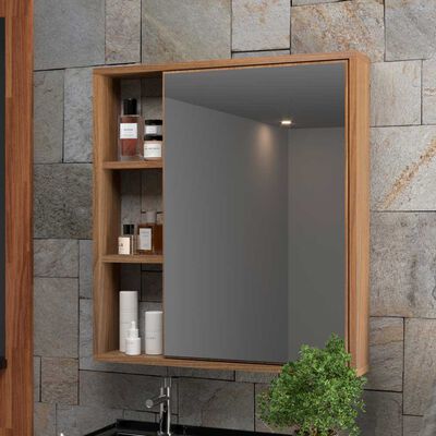 Imagen 2 del producto Botiquín Baño Espejo Home Mobili Punta Black Café