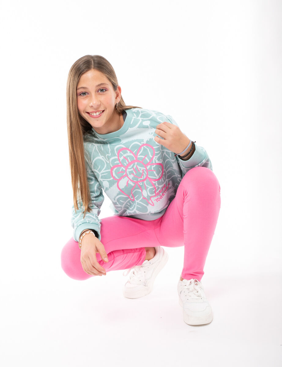 Polerón Flores de Algodón Niña Mila