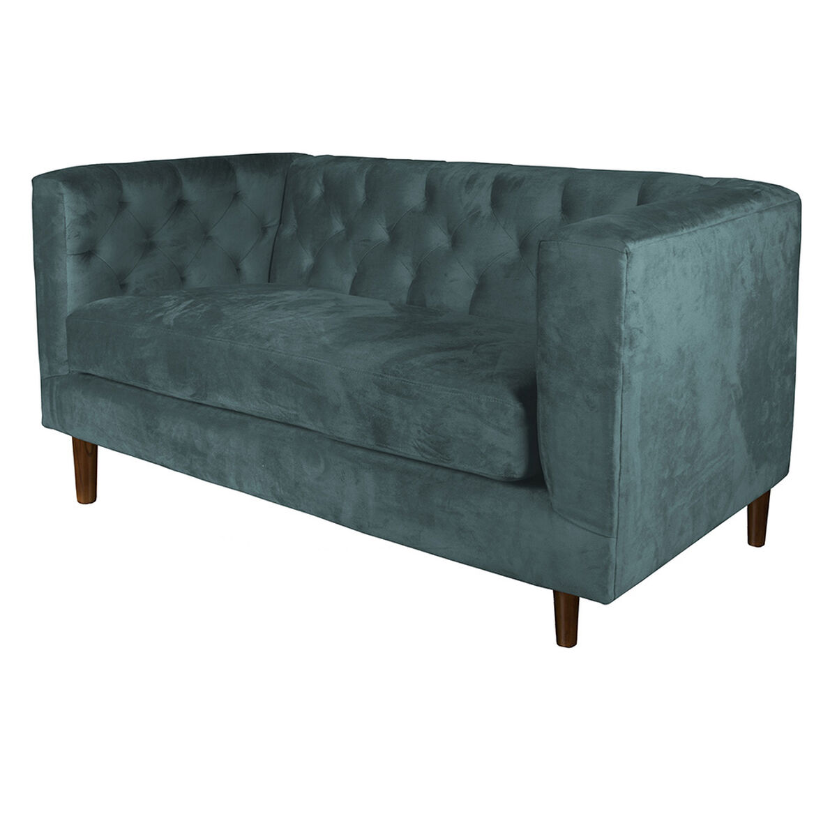 Sof&aacute; Tela Velvet Latam Home Brescia 2 Cuerpos