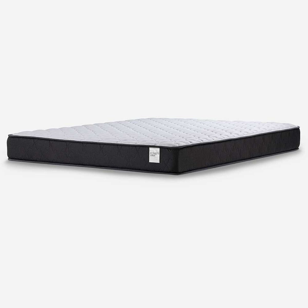 Cama Europea Rosen 2 Plazas Wave + Respaldo + 2 Veladores Tabor Grafito