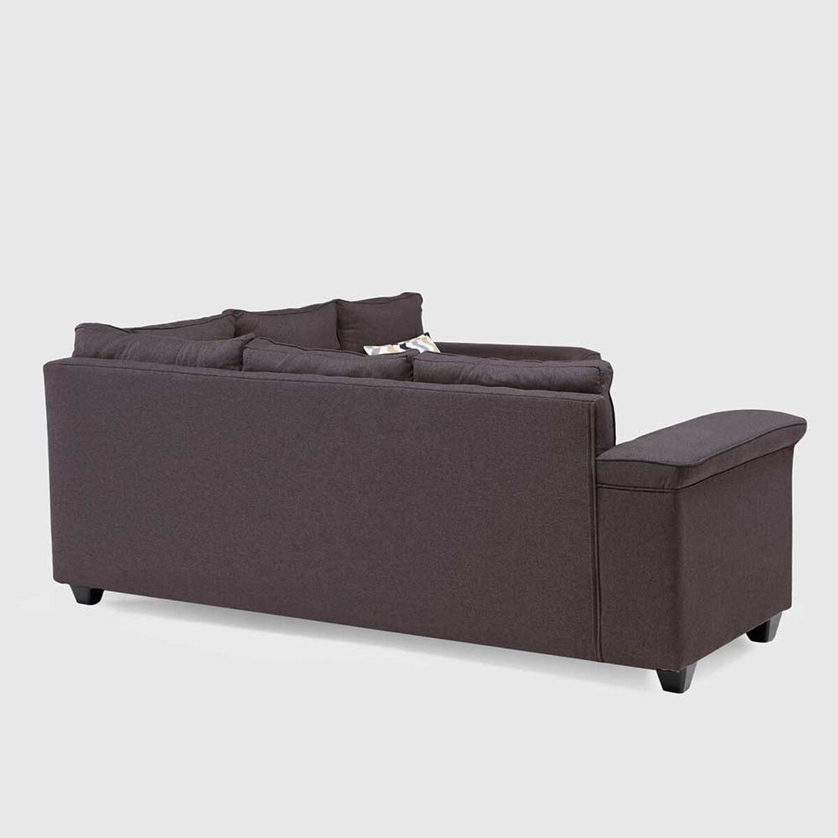 Sof&aacute; Seccional Mons Sicilia 5 Cuerpos Chocolate