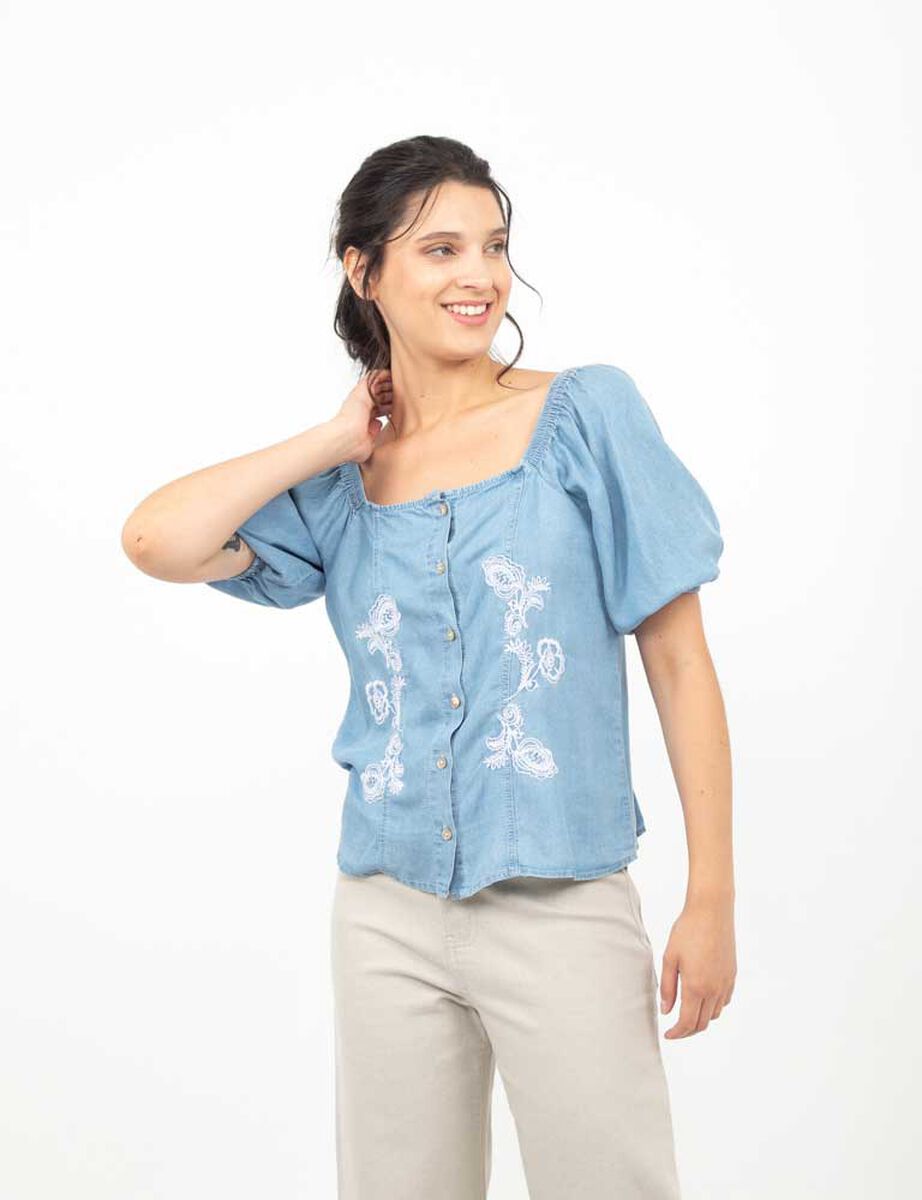 Blusa Manga Globo Mujer Alma