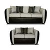 Juego de Living Elegant Detail Oklahoma Sof&aacute; 3 Cuerpos + Sof&aacute; 2 Cuerpos Gris Plata