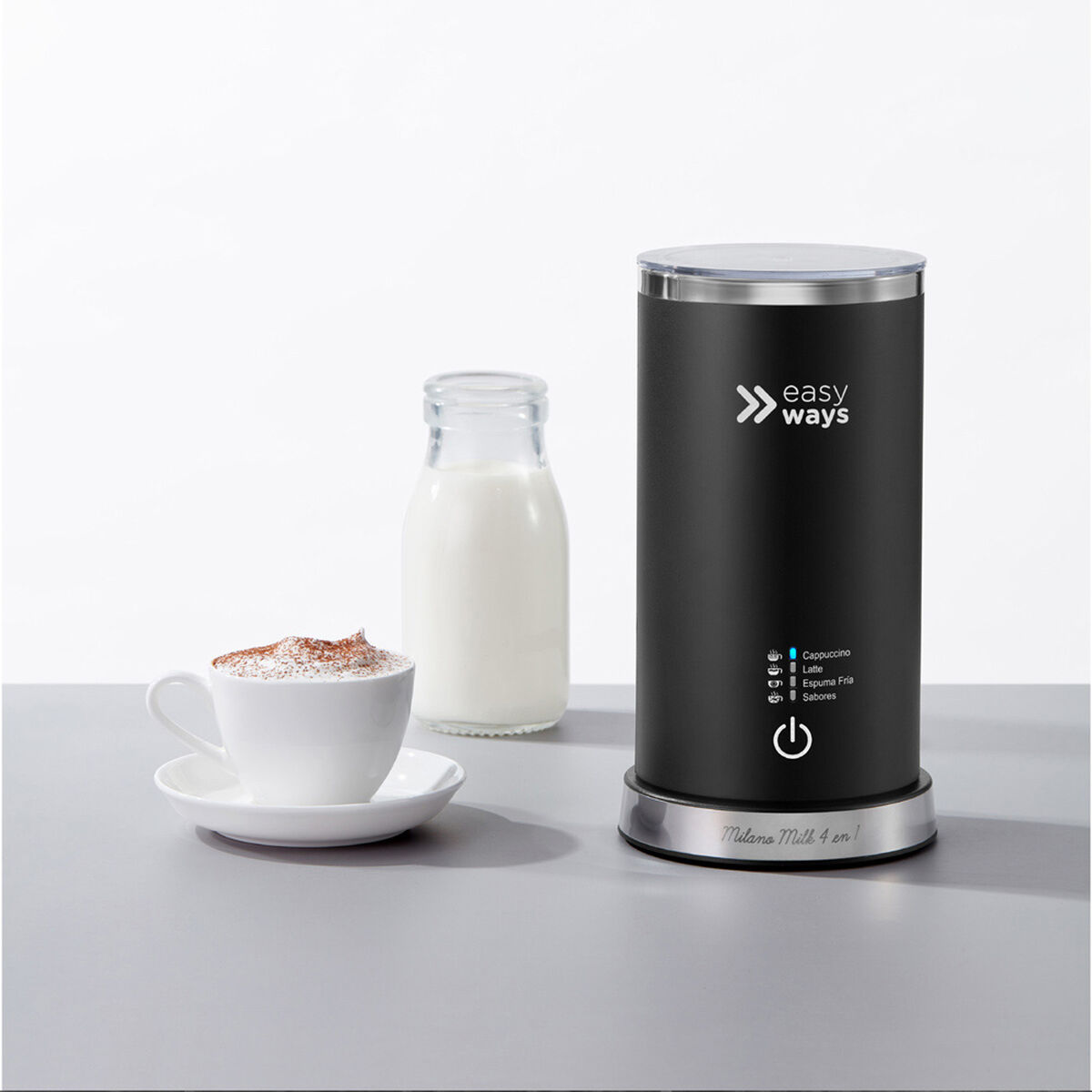 Combo Cafetera EasyWays Milano Coffee 3 en 1 Rojo + Espumador de Leche Milano Milk 4 en 1