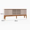 Rack TV Exit Florencia 100" Blanco y Canela