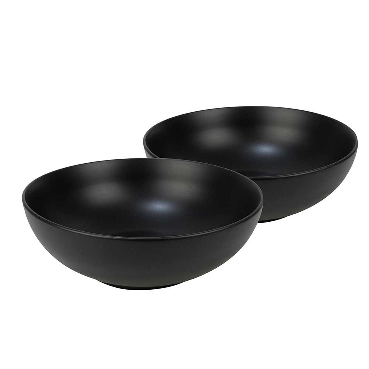 Set 2 Bowls Ensalada Doral Porto Servo Negro