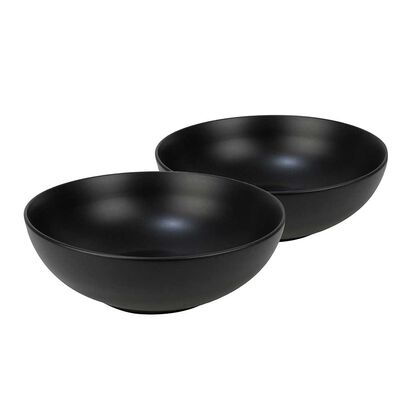Imagen 2 del producto Set 2 Bowls Ensalada Doral Porto Servo Negro