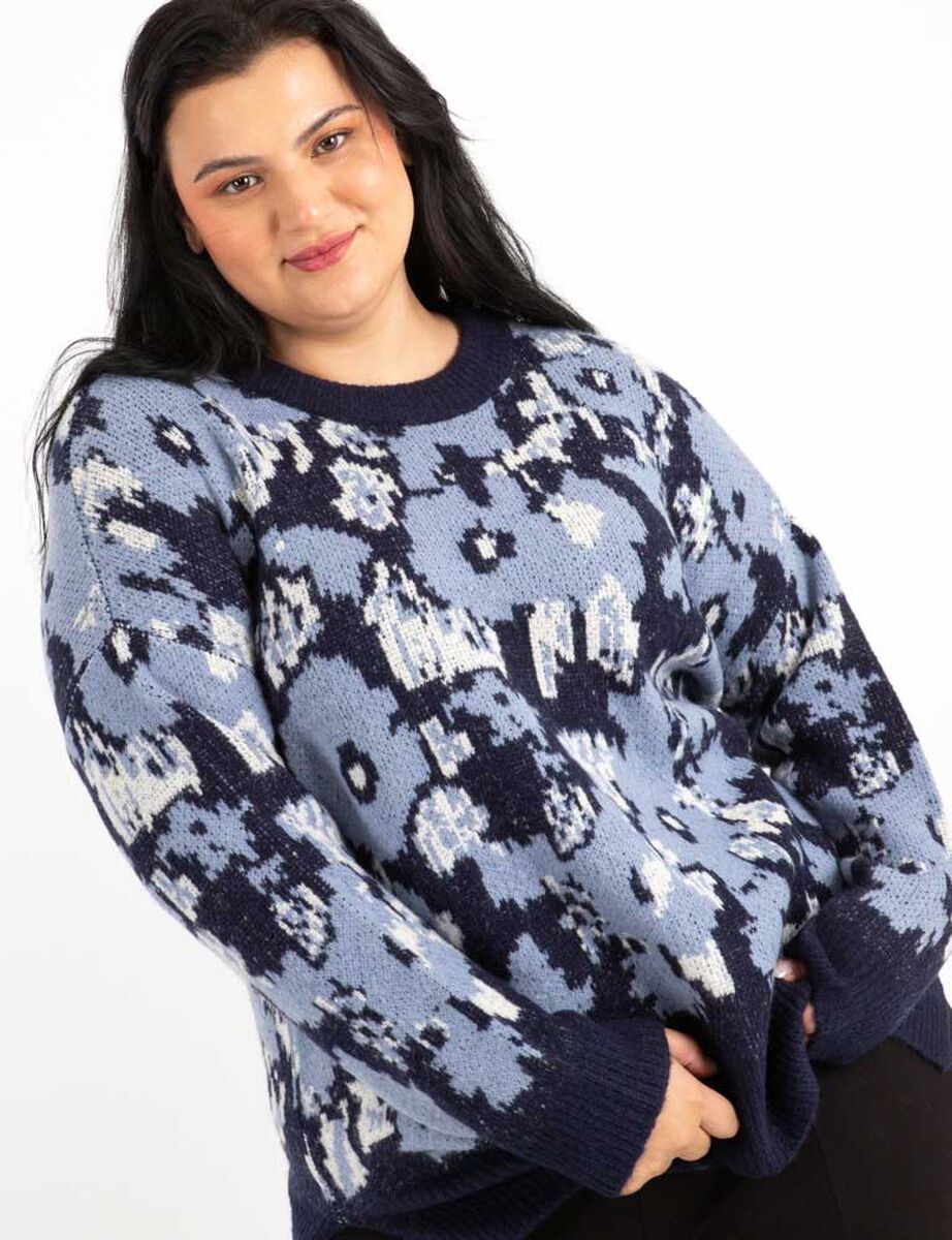Sweater Casual Estampado Mujer Extralindas