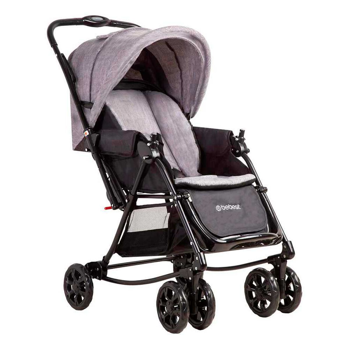 Coche Paseo Bebe Cuna Balancin SX Gris Melange Bebesit