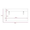 Escritorio Plegable TuHome Wall Plomo/Blanco