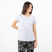Polera de Pijama Mujer Portman Club Grey Melan, Malva, Rosa