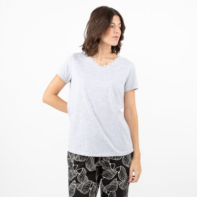 Polera de Pijama Mujer Portman Club Grey Melan, Rosa