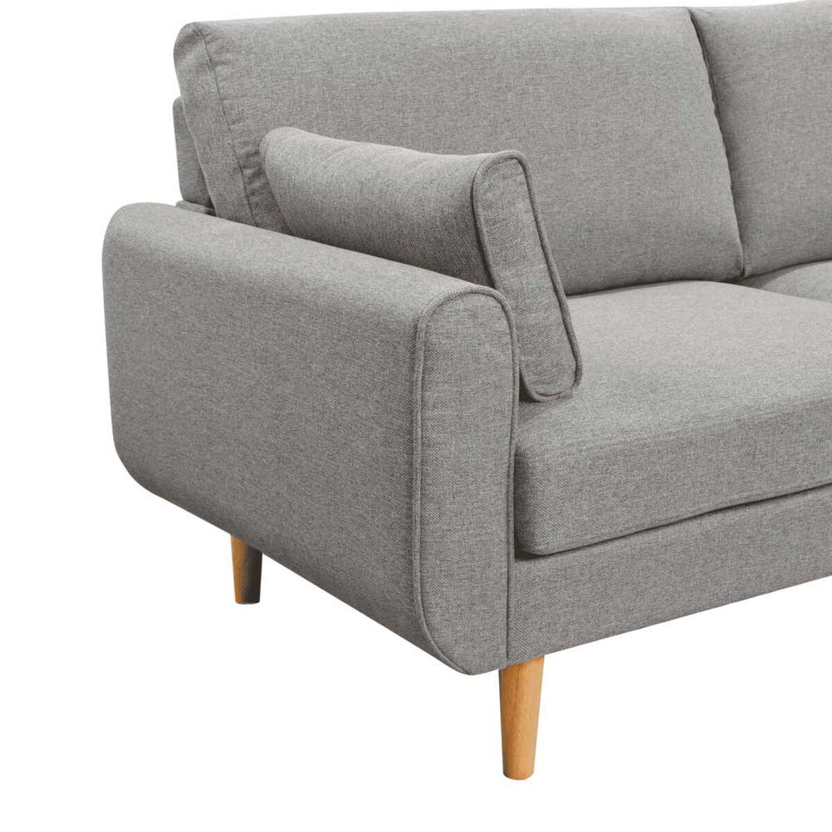 Sofá Home Mobili Denver 3 Cuerpos Gris