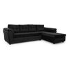 Sofá Seccional Muebles MPR Journey 3 Negro