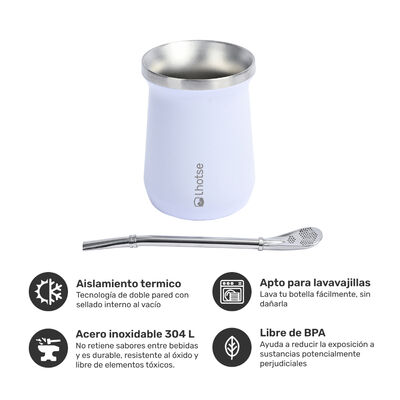 Imagen 2 del producto Matera Lhotse Térmica 230 ml Blanco