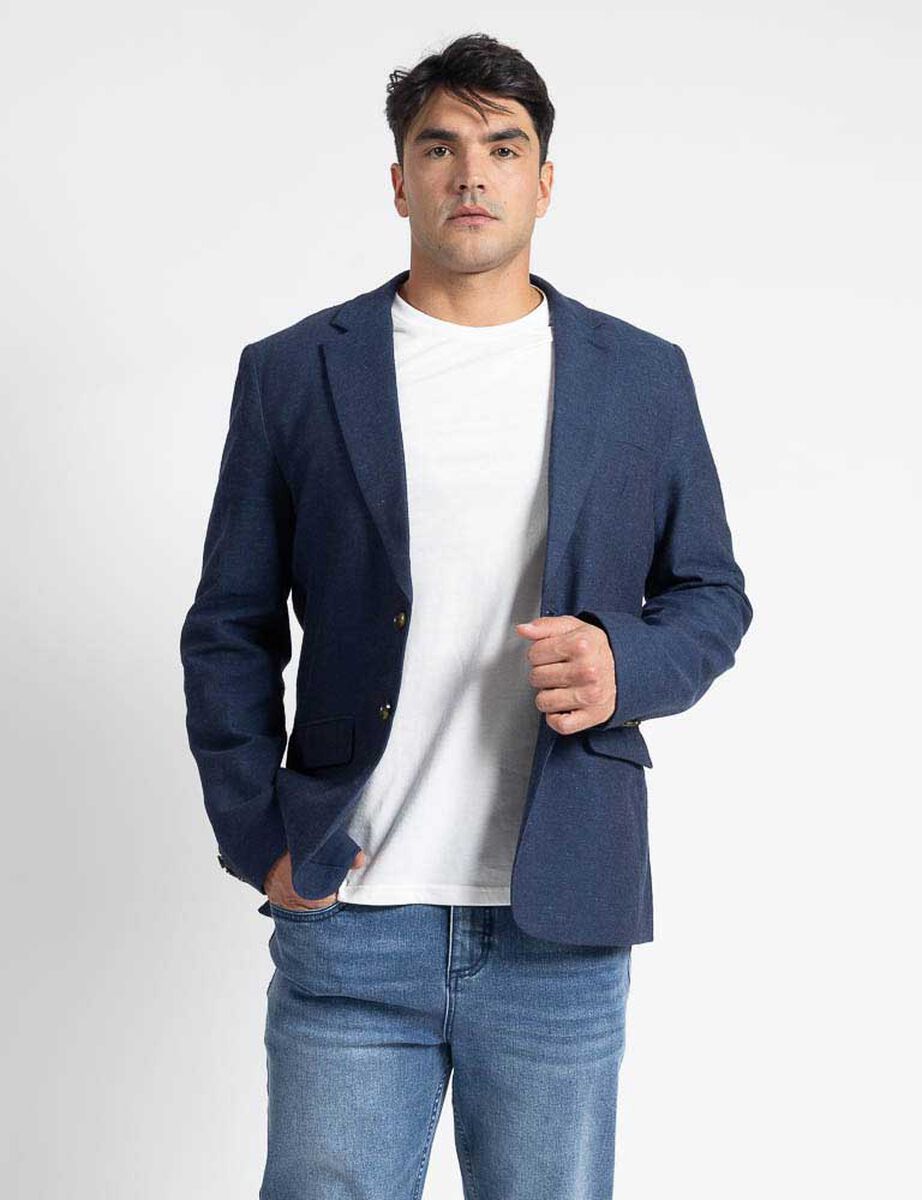 Vest&oacute;n Liso Lino Hombre Zibel