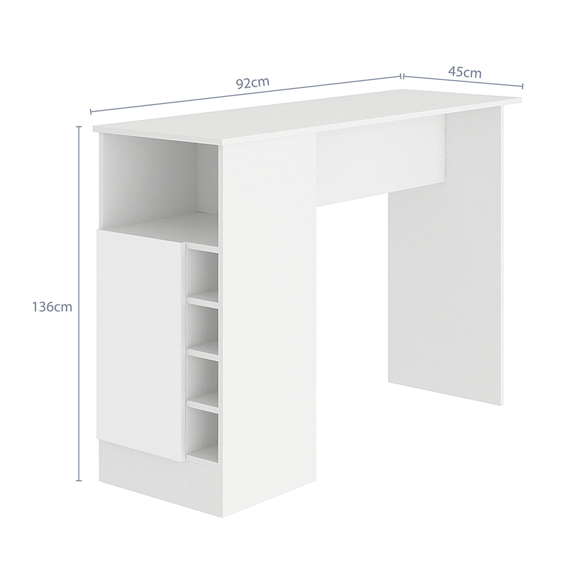 Cocina Isla Vekkahome Gourmet 1 Puerta Blanco