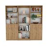 2 Estantes 2 Puertas + Estante 4 Repisas TuHome Home Macadamia